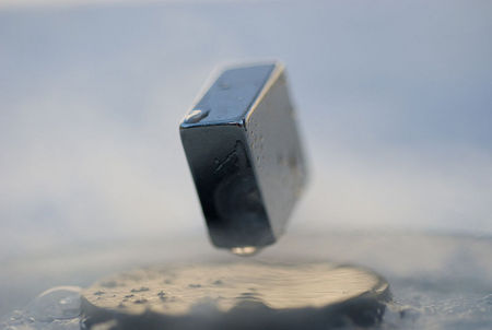 Superconductor magnet levitation